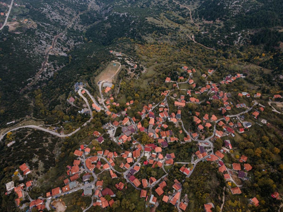 Parnassus Dreamwood Chalet Eptalofos Bagian luar foto