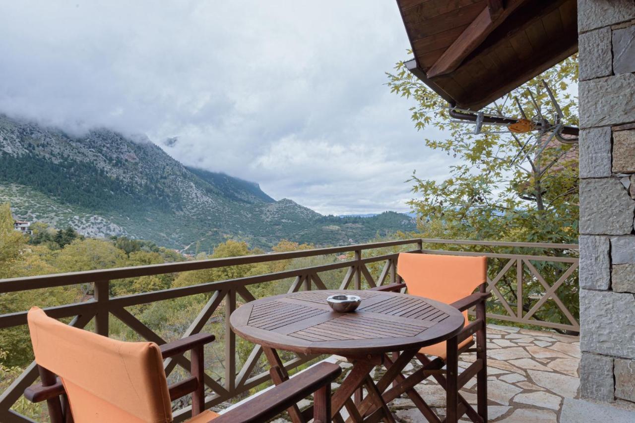 Parnassus Dreamwood Chalet Eptalofos Bagian luar foto